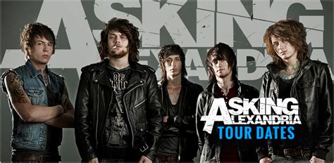 Asking alexandria tour - Jan 9, 2024 · Touring the USA, South America, Australia, and the UK. Asking Alexandria announced 2024 tour dates, billed as All My Friends. New concerts are planned at North American venues in April and May. 